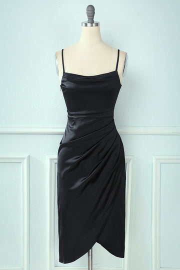 Spaghetti Straps Bodycon Vestido de Cóctel
